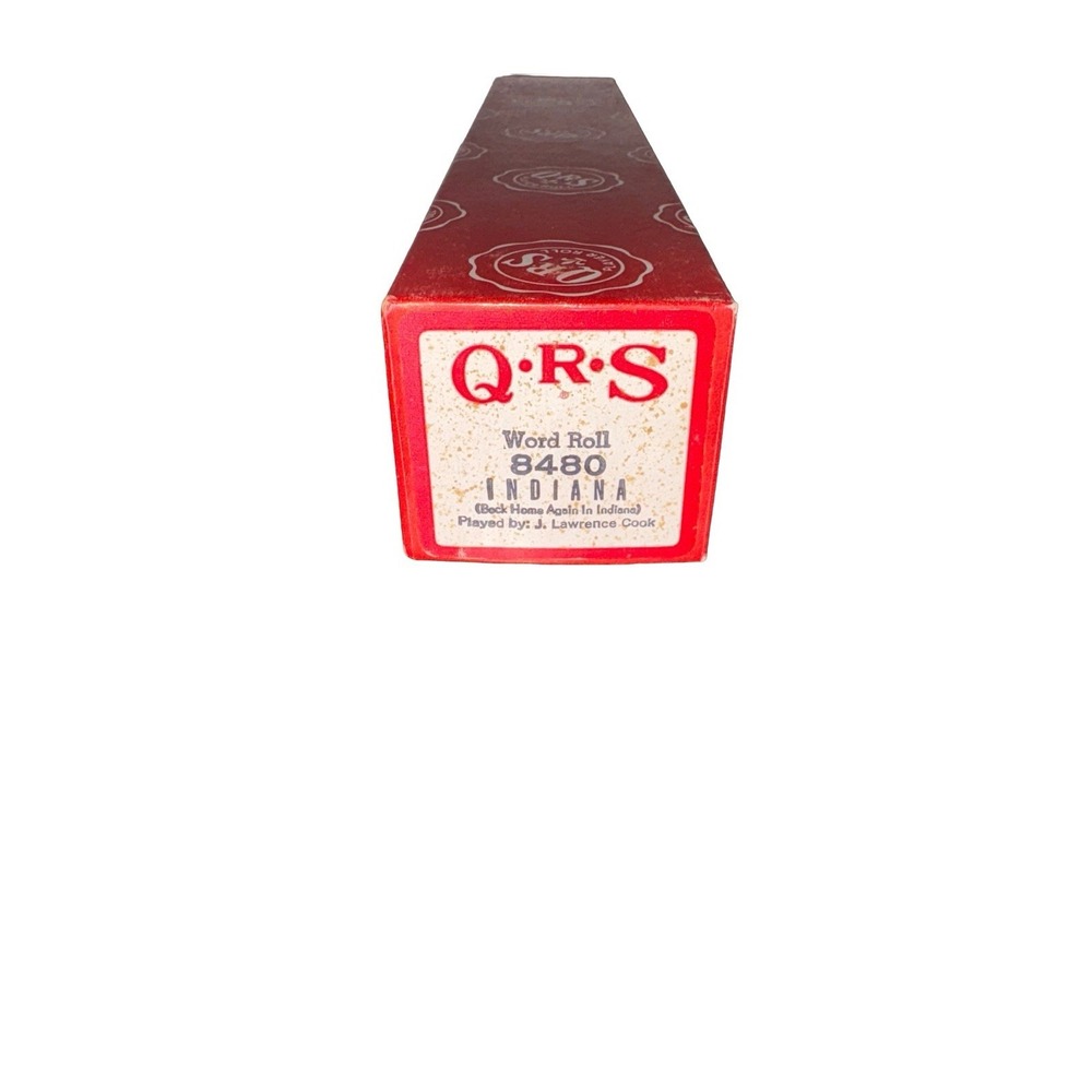 Vintage QRS Word Roll 8480 "INDIANA" Played by J. Lawrence‎ Cook